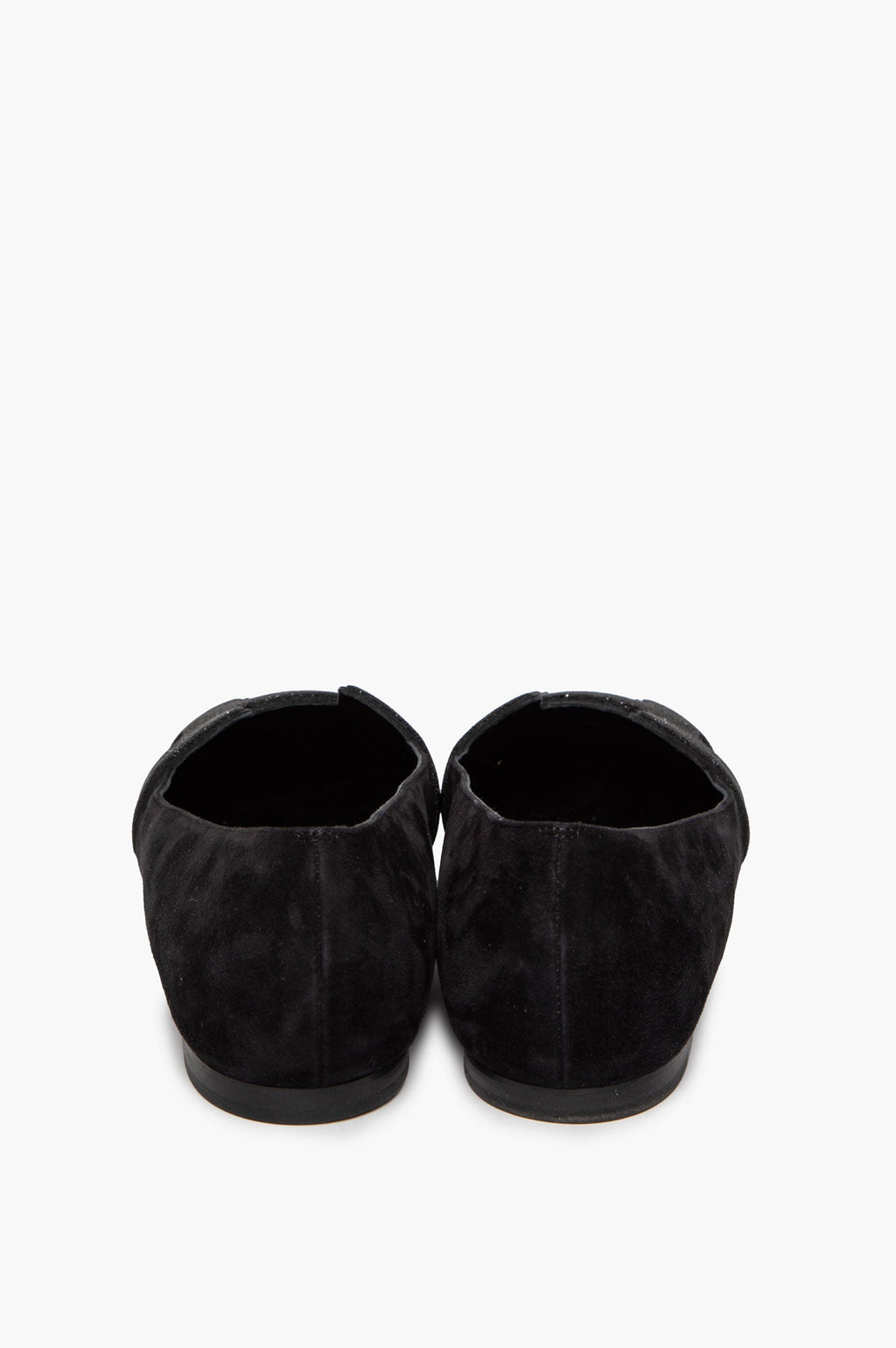 Hermès Black Suede Glitter H Roxane Ballet Flats Size 39