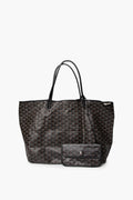 Goyard Black Goyardine Saint Louis GM Bag