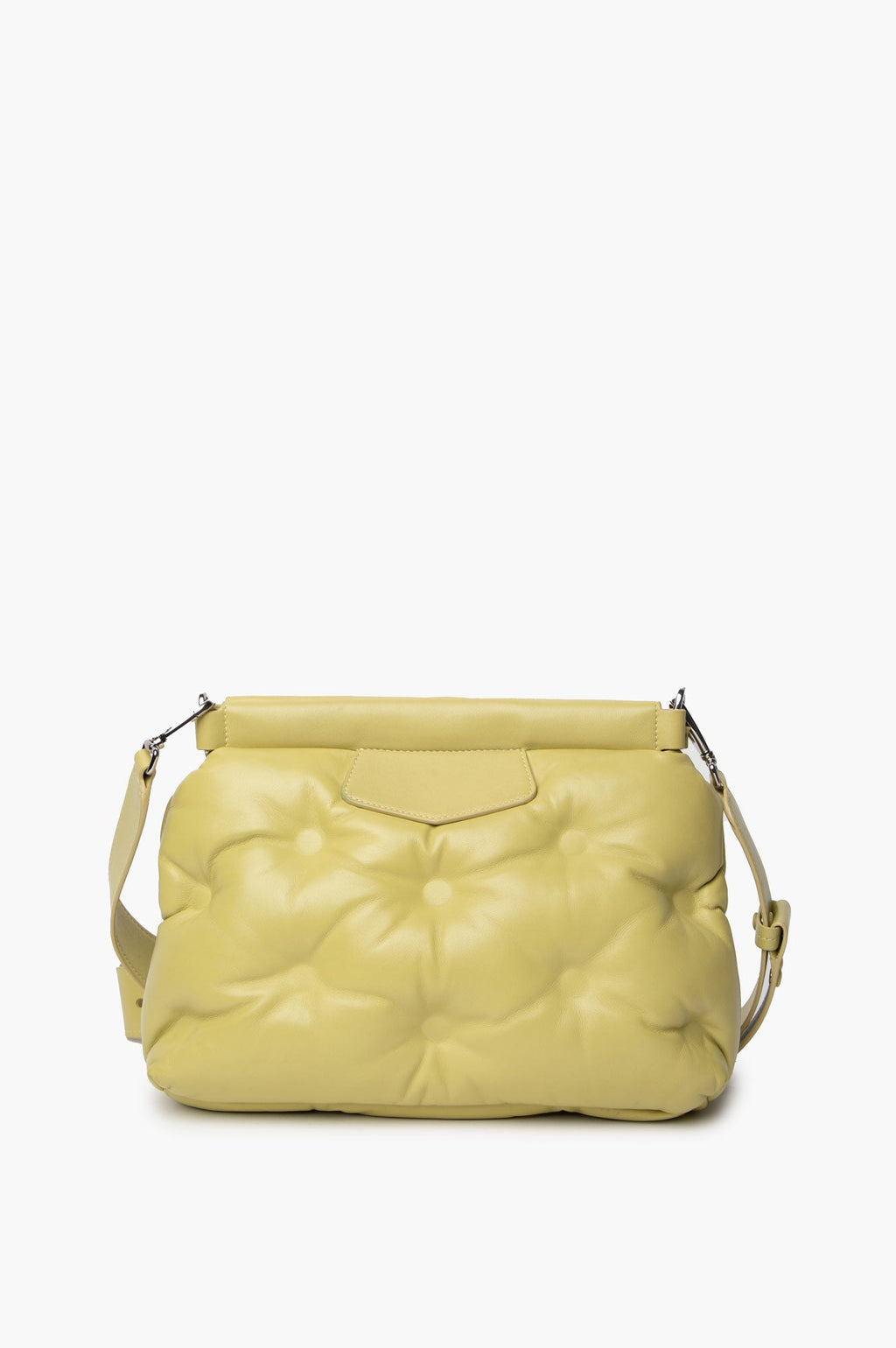 Maison Margiela Medium Lime Green Glam Slam Classique Shoulder Bag