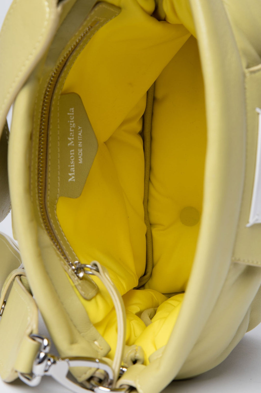 Maison Margiela Medium Lime Green Glam Slam Classique Shoulder Bag
