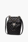 Chanel Black Caviar Quilted Urban Spirit Backpack