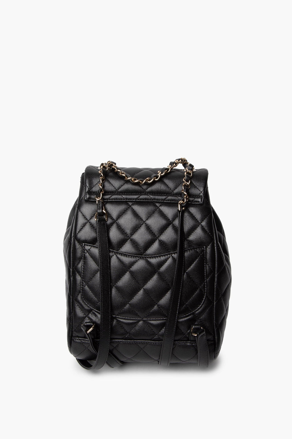 Chanel Black Caviar Quilted Urban Spirit Backpack