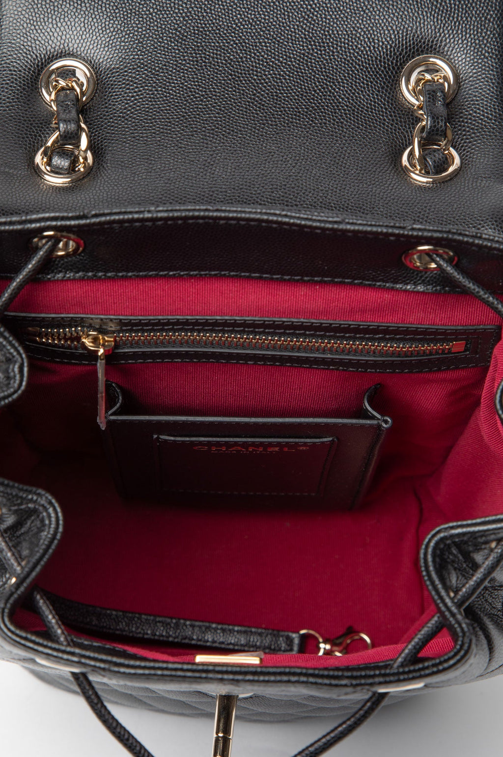 Chanel Black Caviar Quilted Urban Spirit Backpack