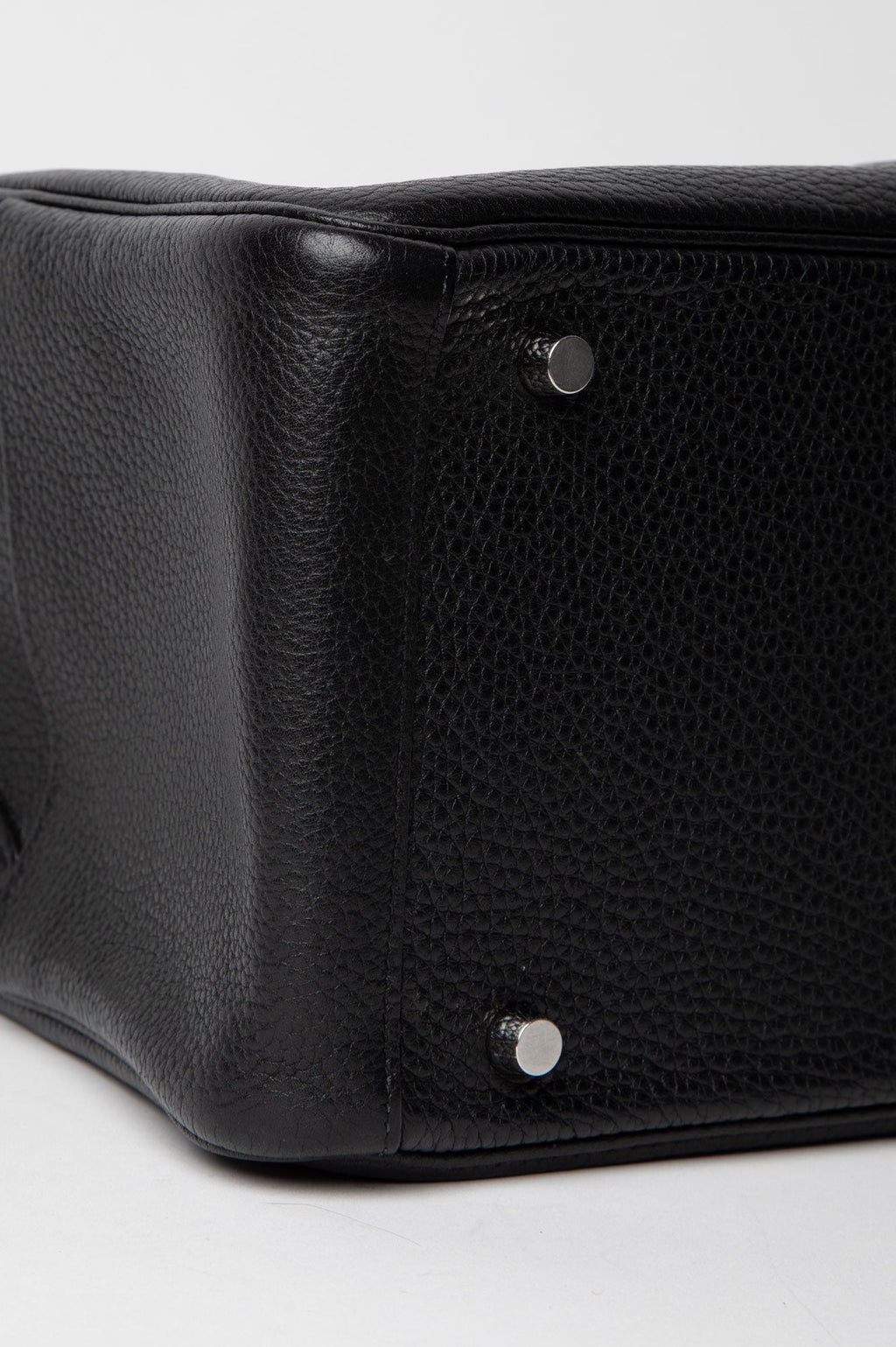 Hermes 2015 Black Clemence SHW Lindy 30 Shoulder Bag