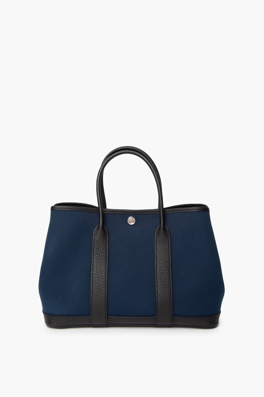 Hermes 2018 Blue Garden Party 30 Canvas Tote Bag