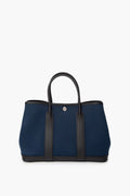 Hermes 2018 Blue Garden Party 30 Canvas Tote Bag
