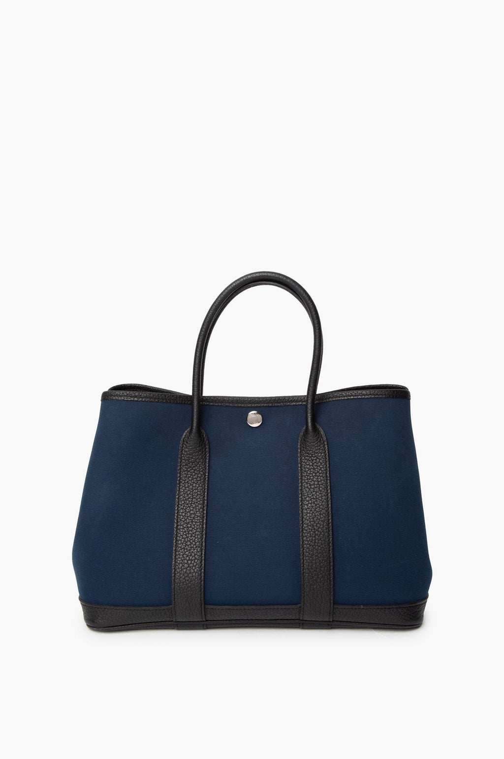 Hermes 2018 Blue Garden Party 30 Canvas Tote Bag
