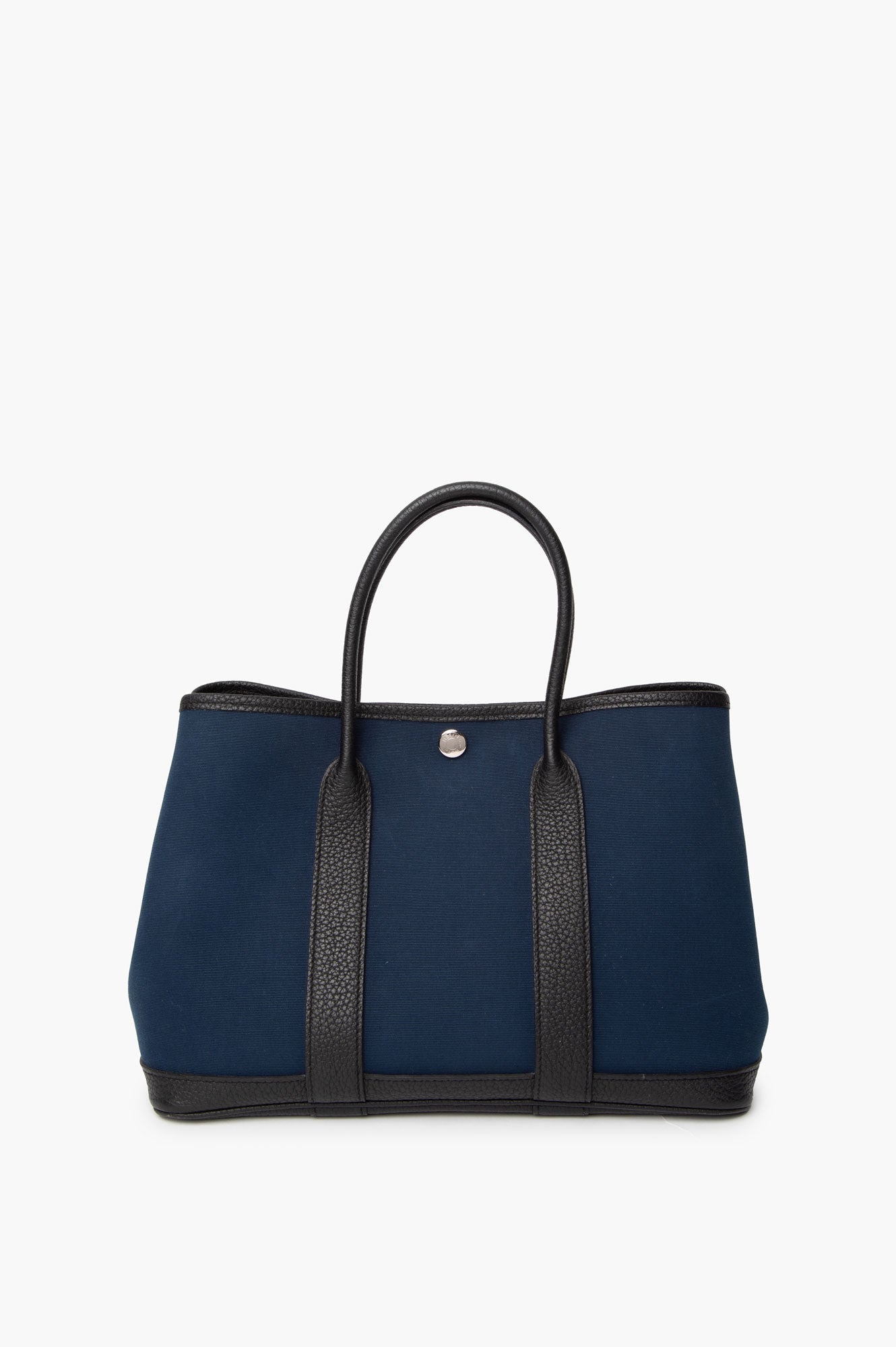 Hermes 2018 Blue Garden Party 30 Canvas Tote Bag
