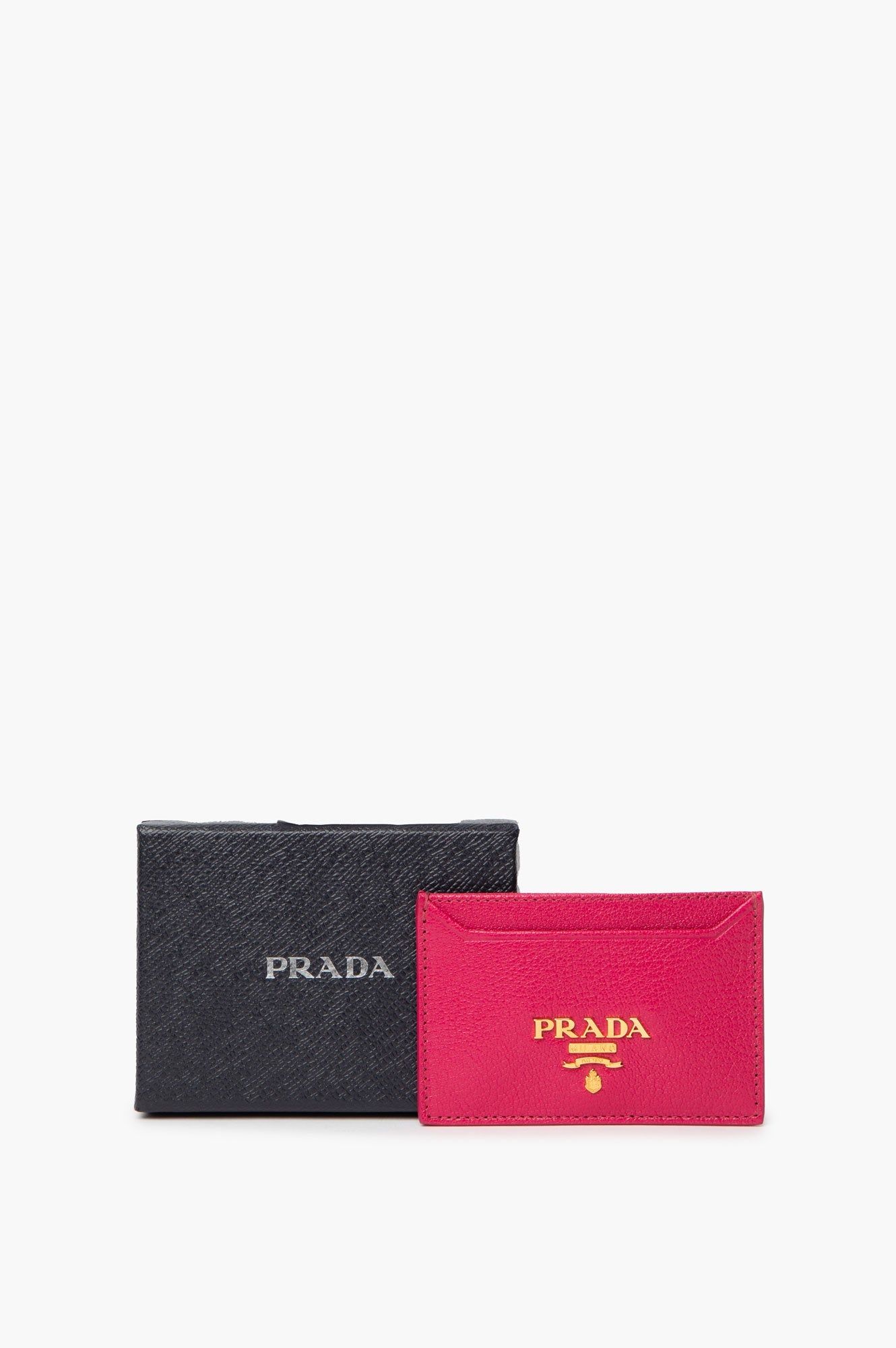 Prada Pink Saffiano Card Holder