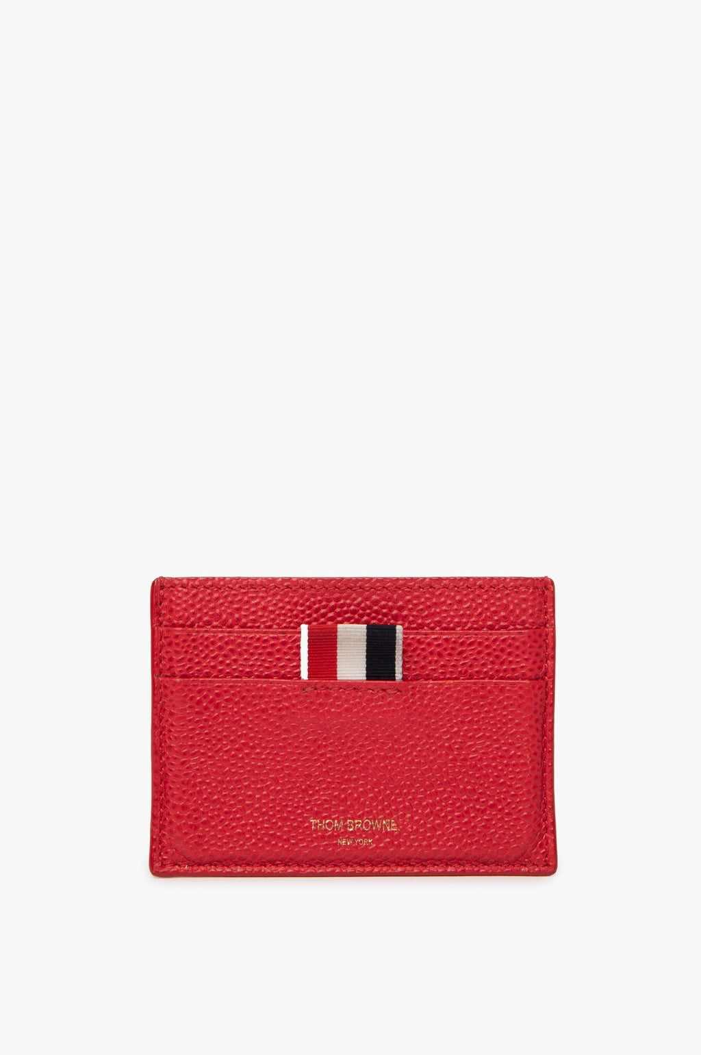 Thom Browne Red Pebbled Cardholder
