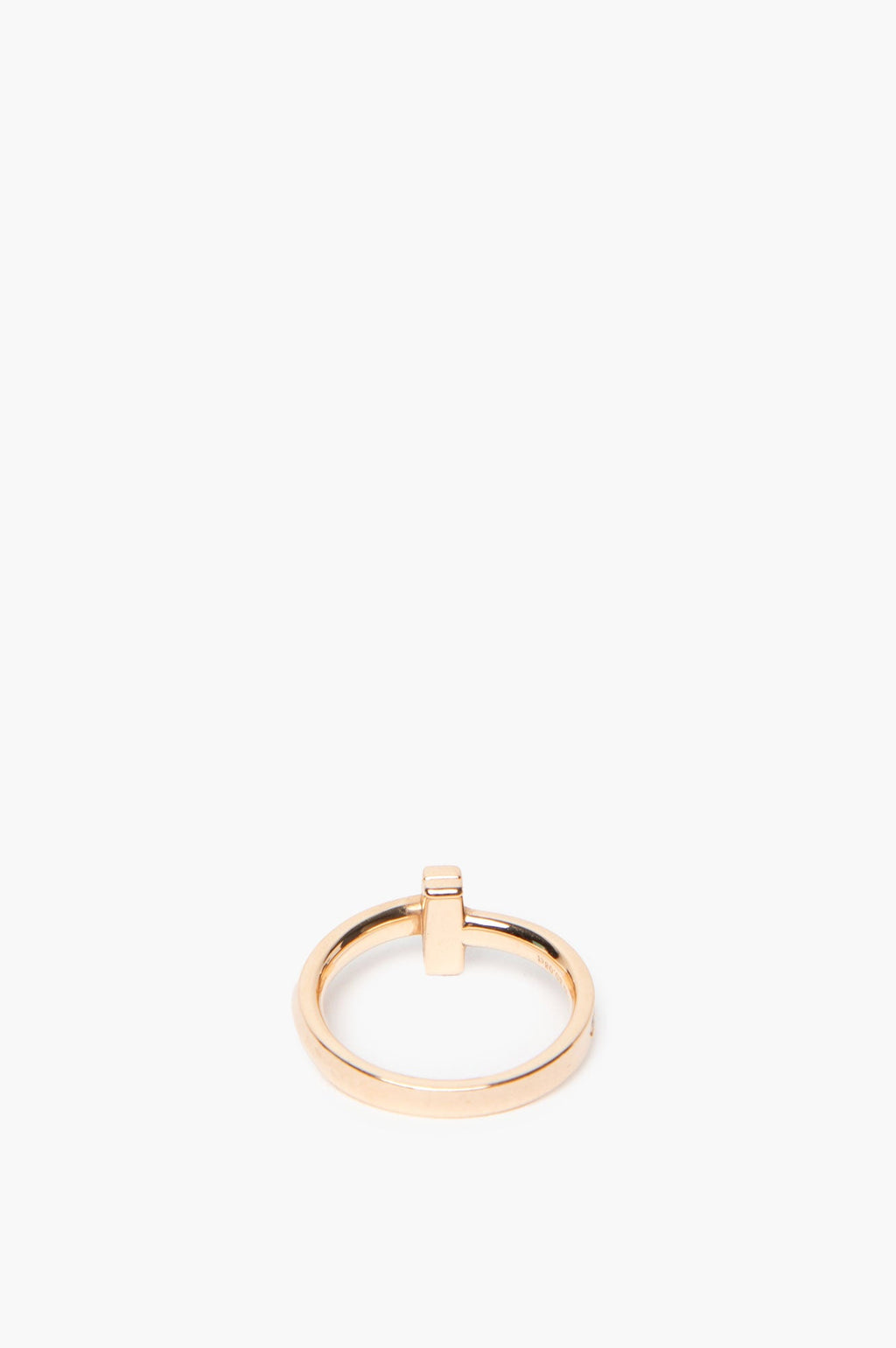 Tiffany T1 Rose Gold Diamond Ring Size 6