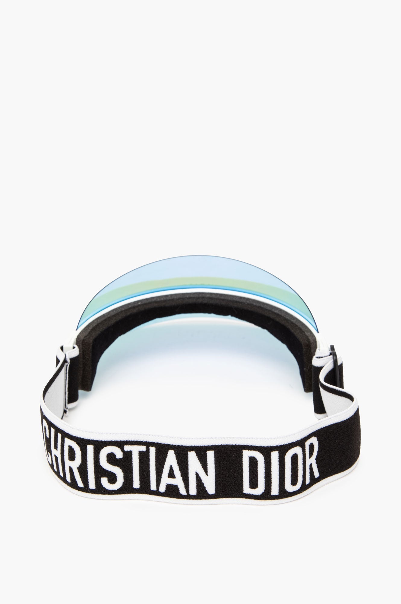 Christian Dior White/Iridescent Blue Reflective Visor