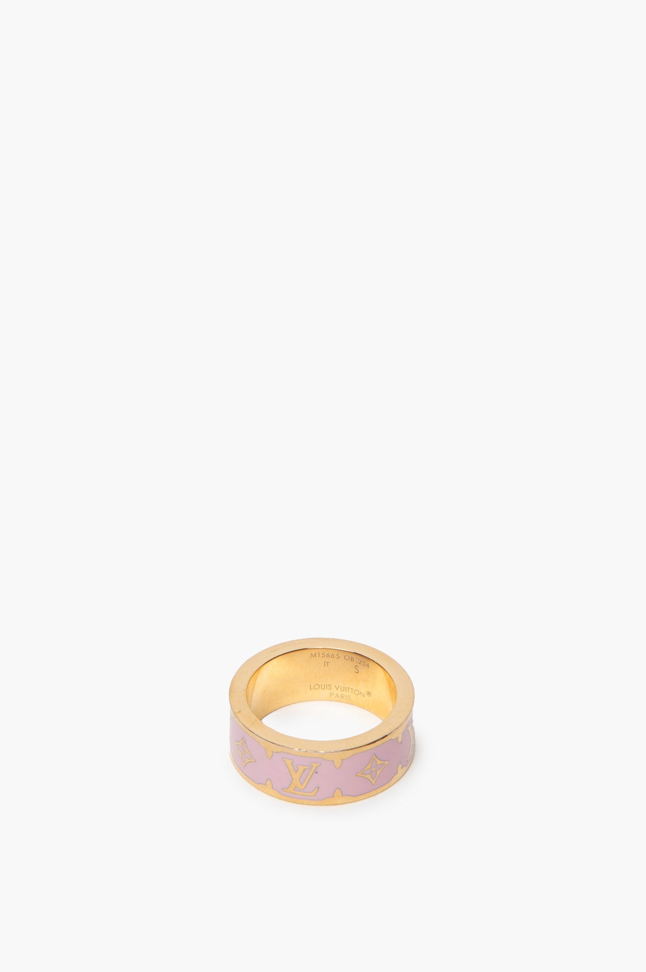 Louis Vuitton Flight Mode Nanogram Ring Pink Golden