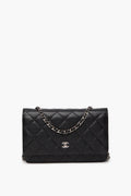 Chanel Black Caviar Wallet On Chain