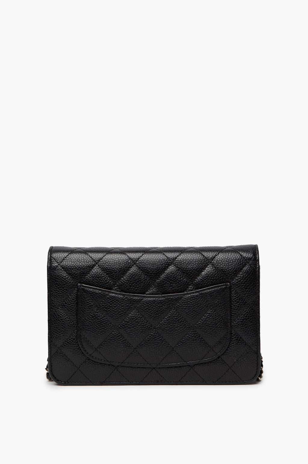 Chanel Black Caviar Wallet On Chain