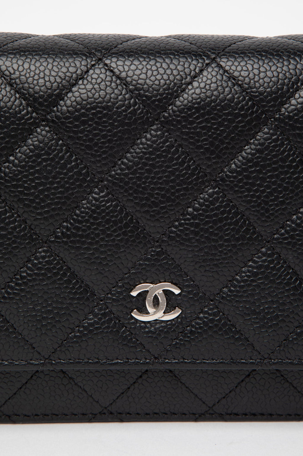 Chanel Black Caviar Wallet On Chain