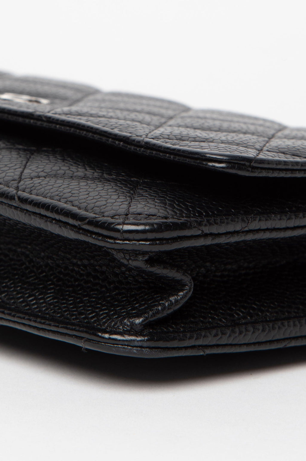 Chanel Black Caviar Wallet On Chain
