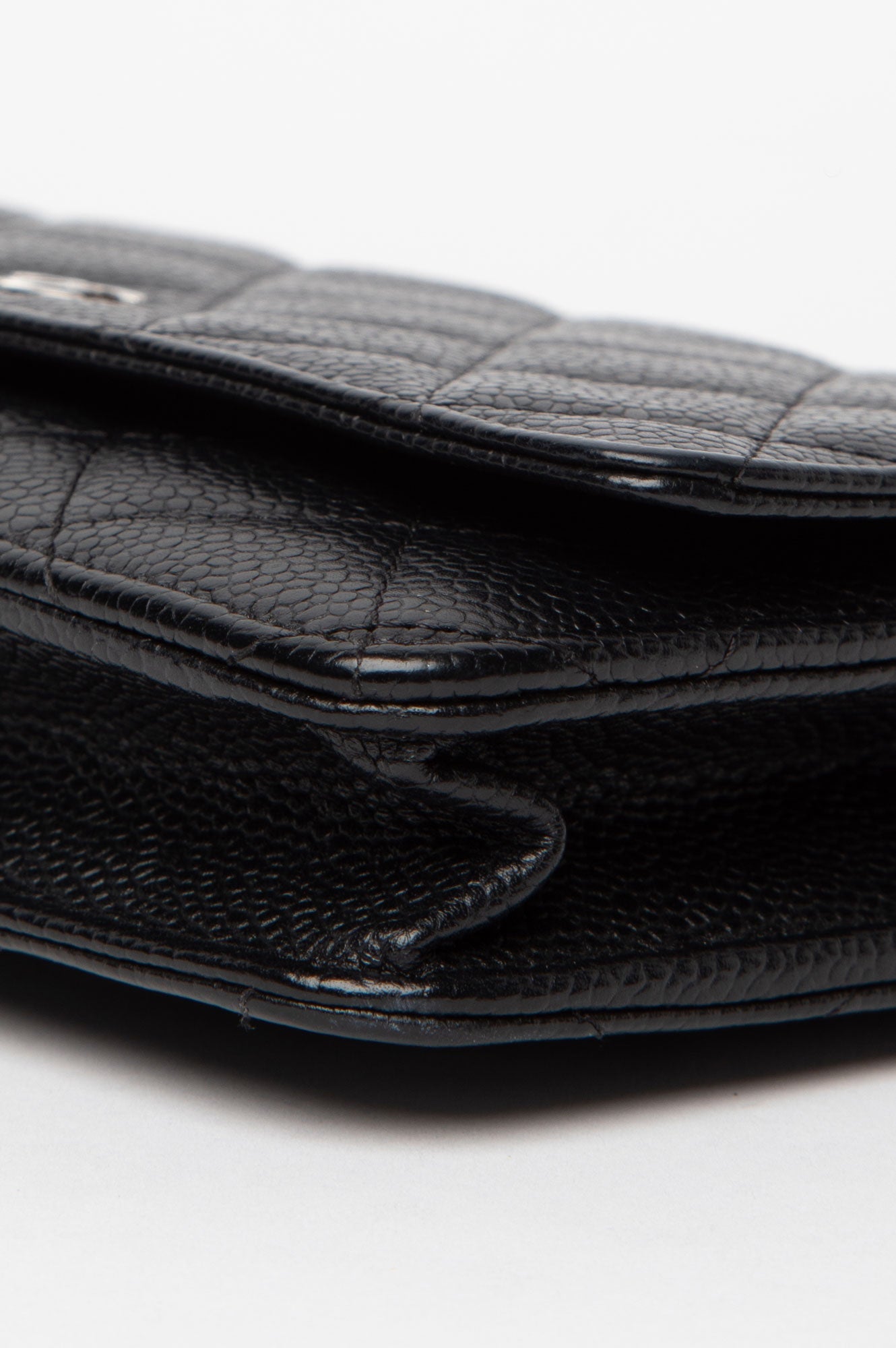 Chanel Black Caviar Wallet On Chain