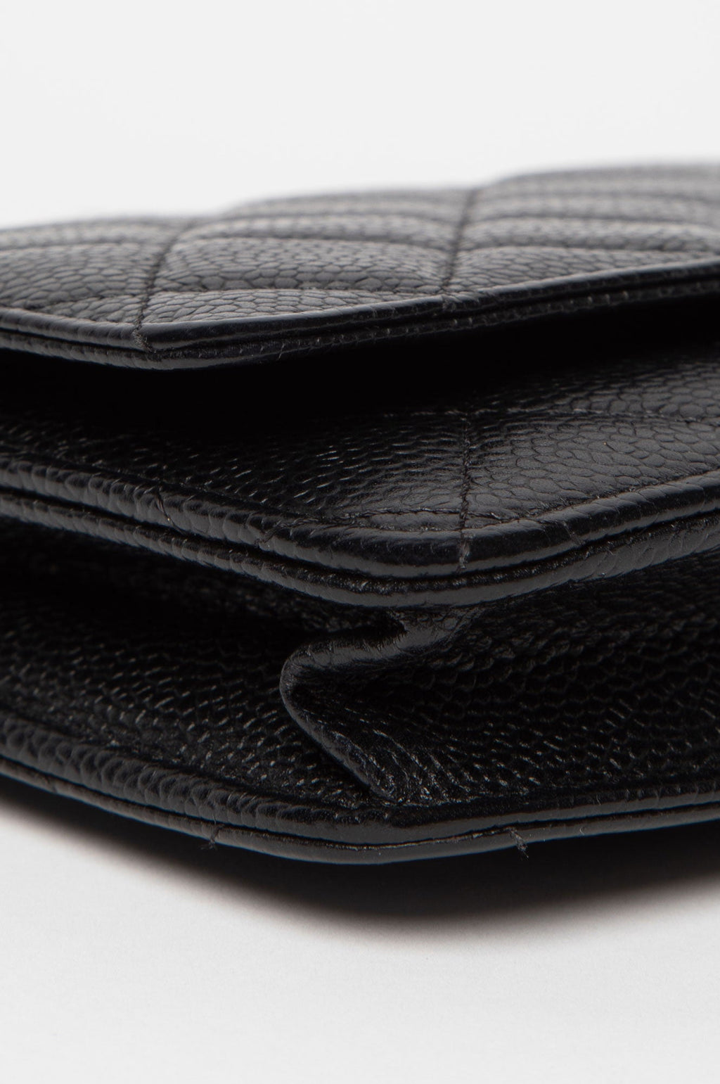 Chanel Black Caviar Wallet On Chain