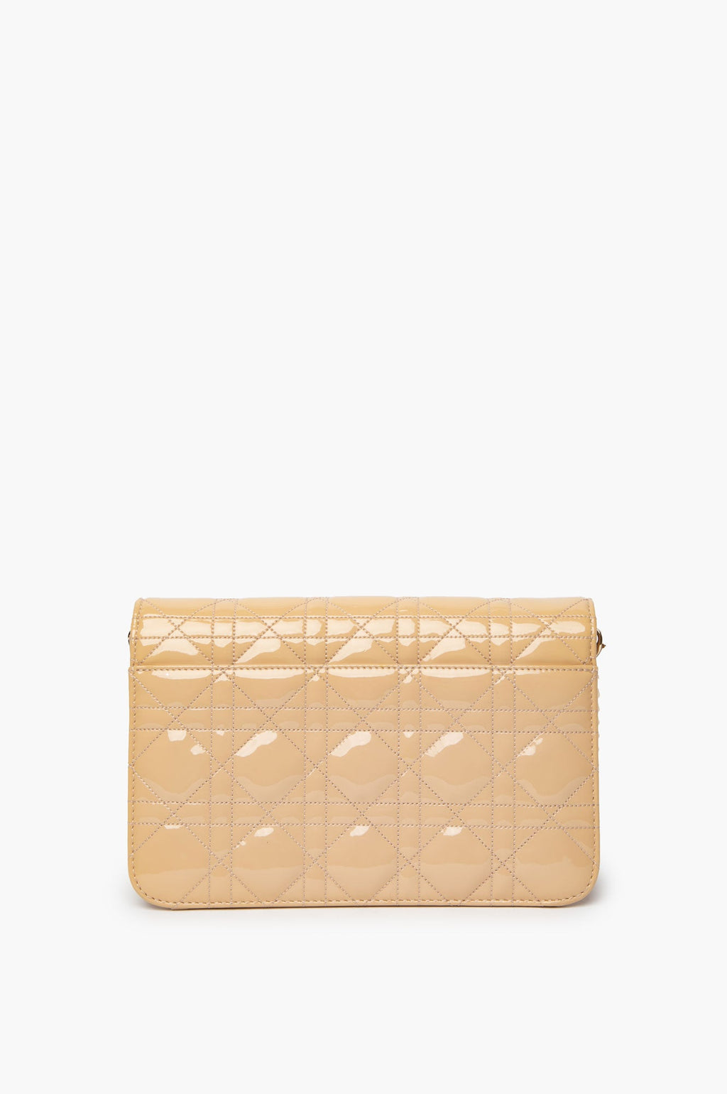 Christian Dior Miss Dior Yellow Patent Crossbody Bag