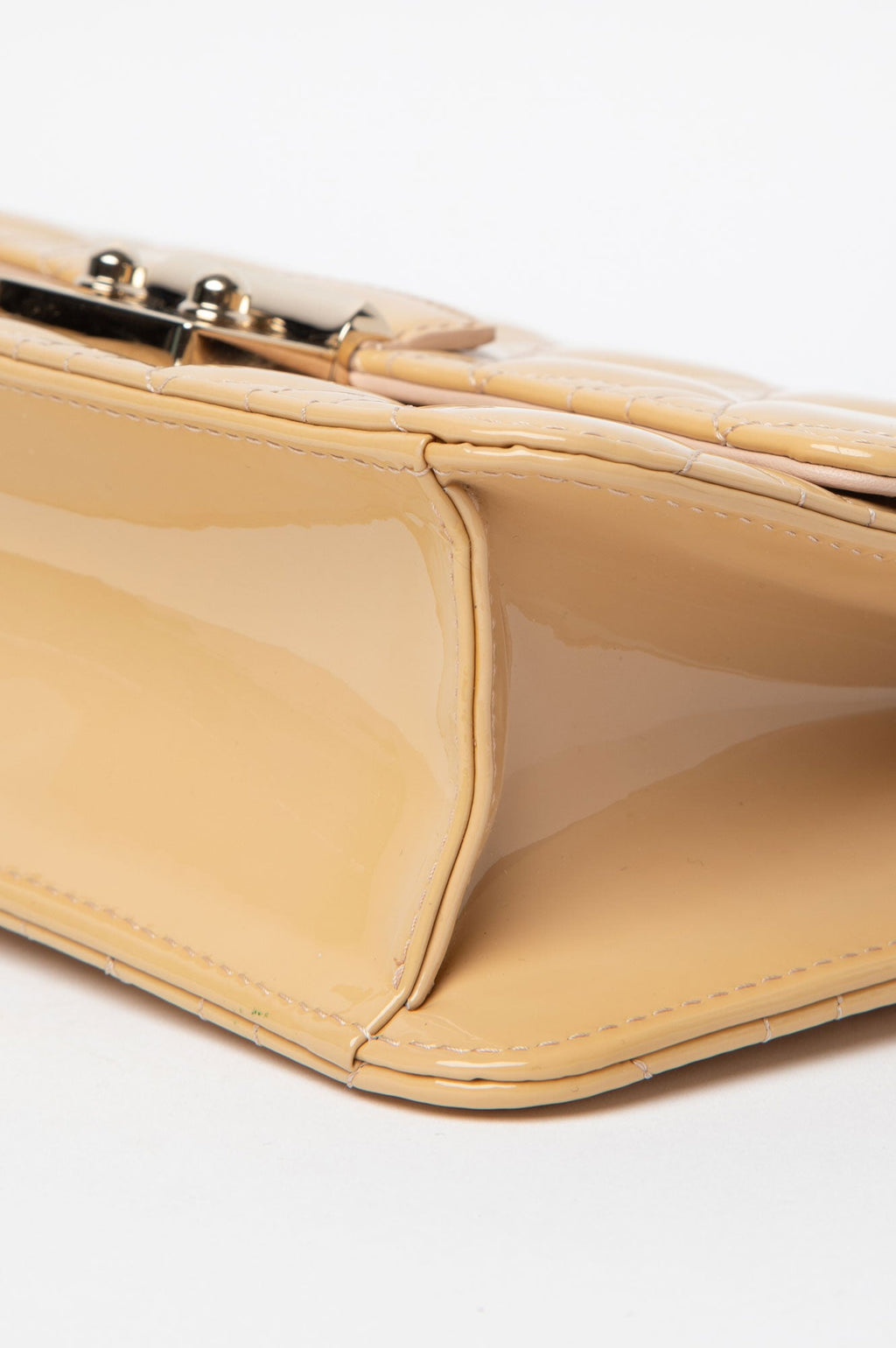 Christian Dior Miss Dior Yellow Patent Crossbody Bag