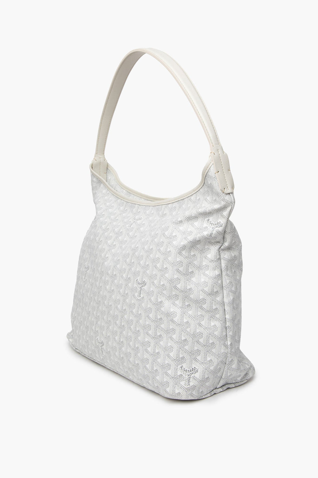 Goyard White Goyardine Bohème Hobo Bag