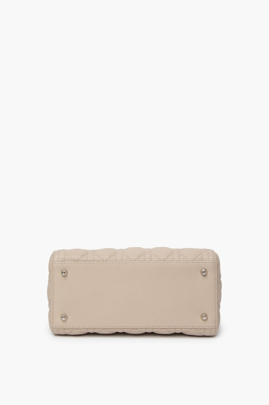 Christian Dior Beige Lady Dior CalfSkin Medium Bag