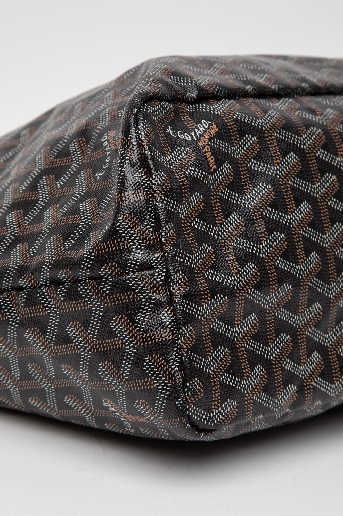 Goyard Black Goyardine Saint Louis PM