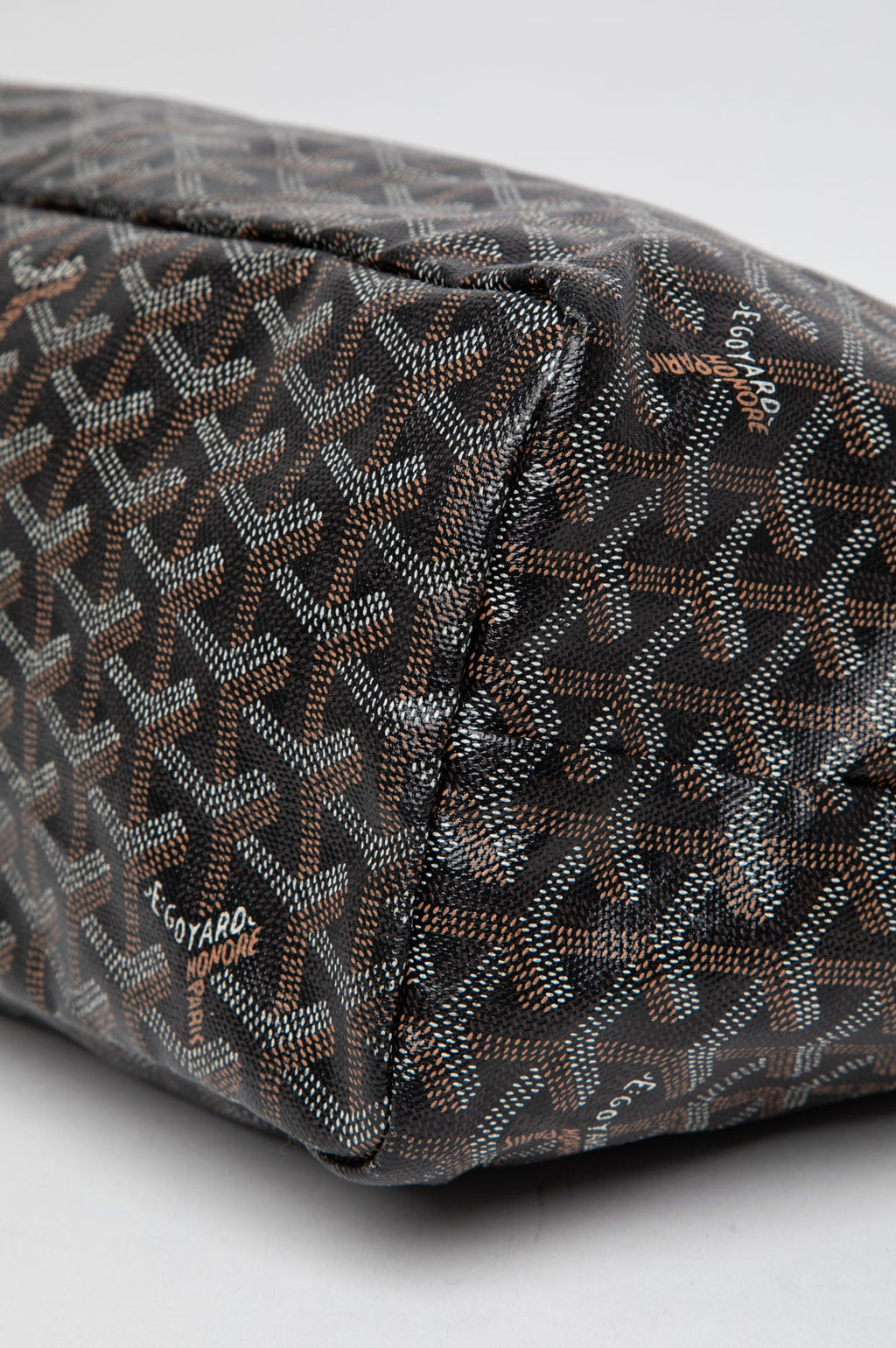 Goyard Black Goyardine Saint Louis PM