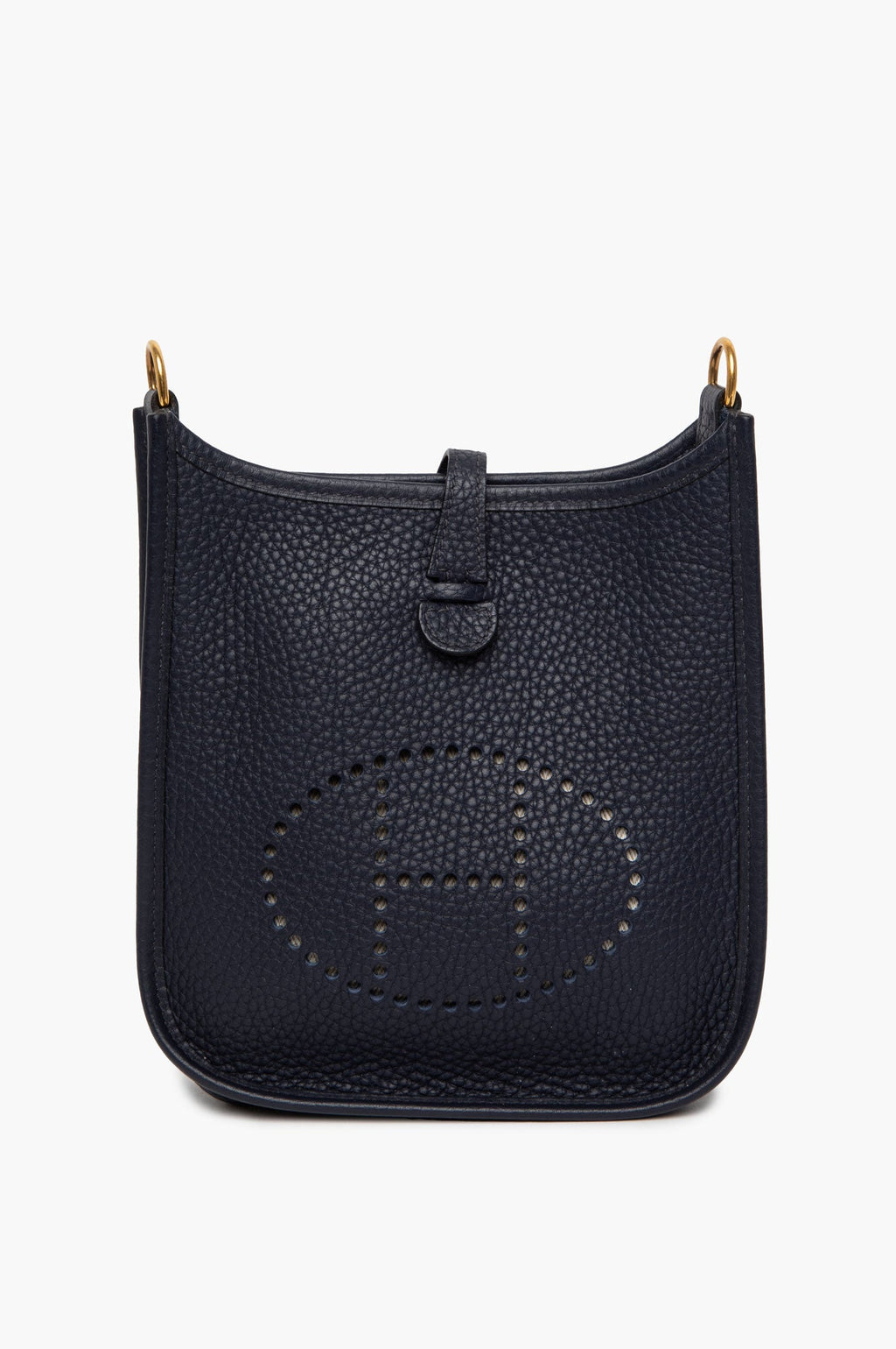 Hermès Navy Clemence TPM 16 Evelyne Bag