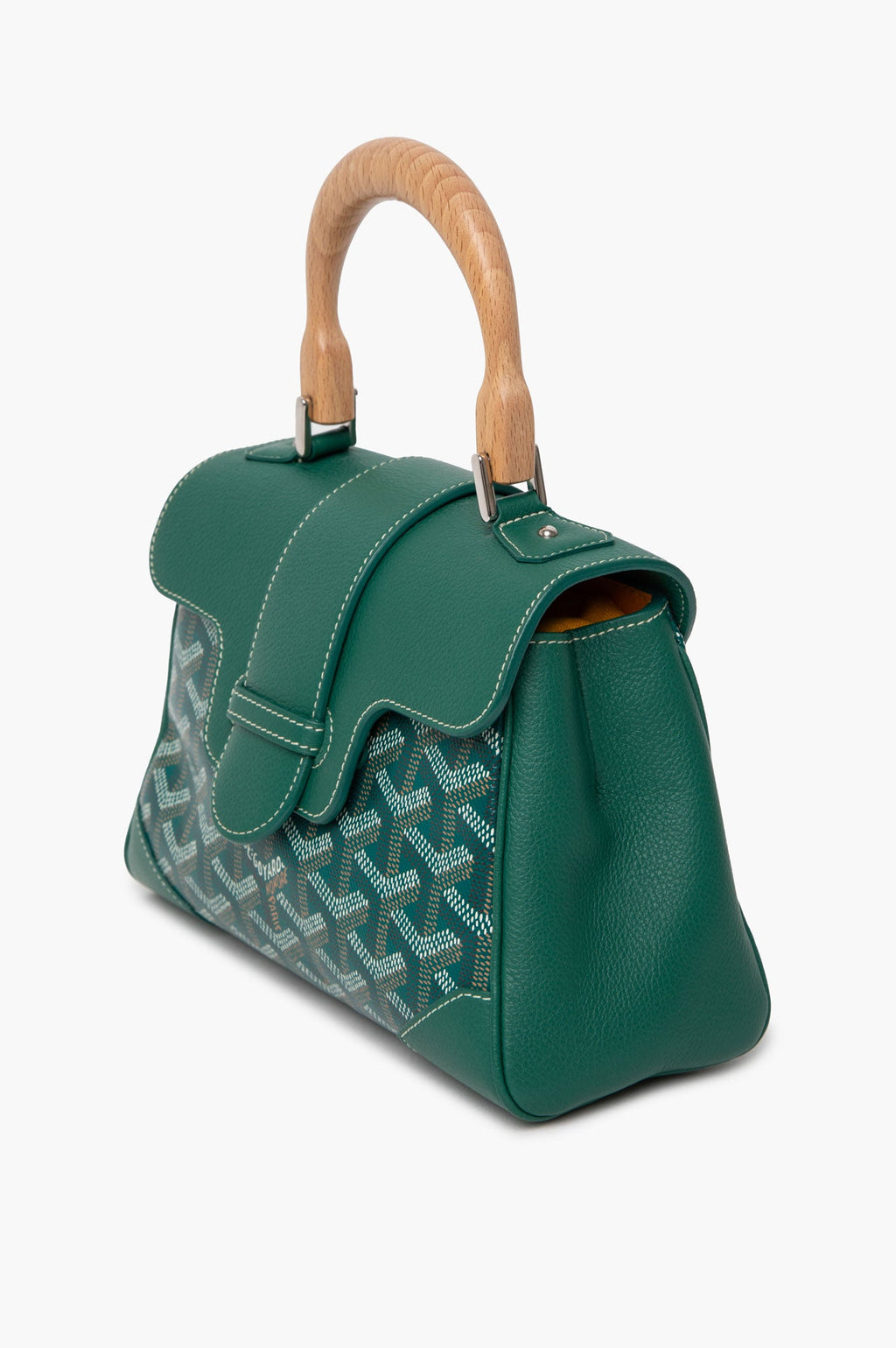 Goyard Green Goyardine Saïgon Souple Mini Bag