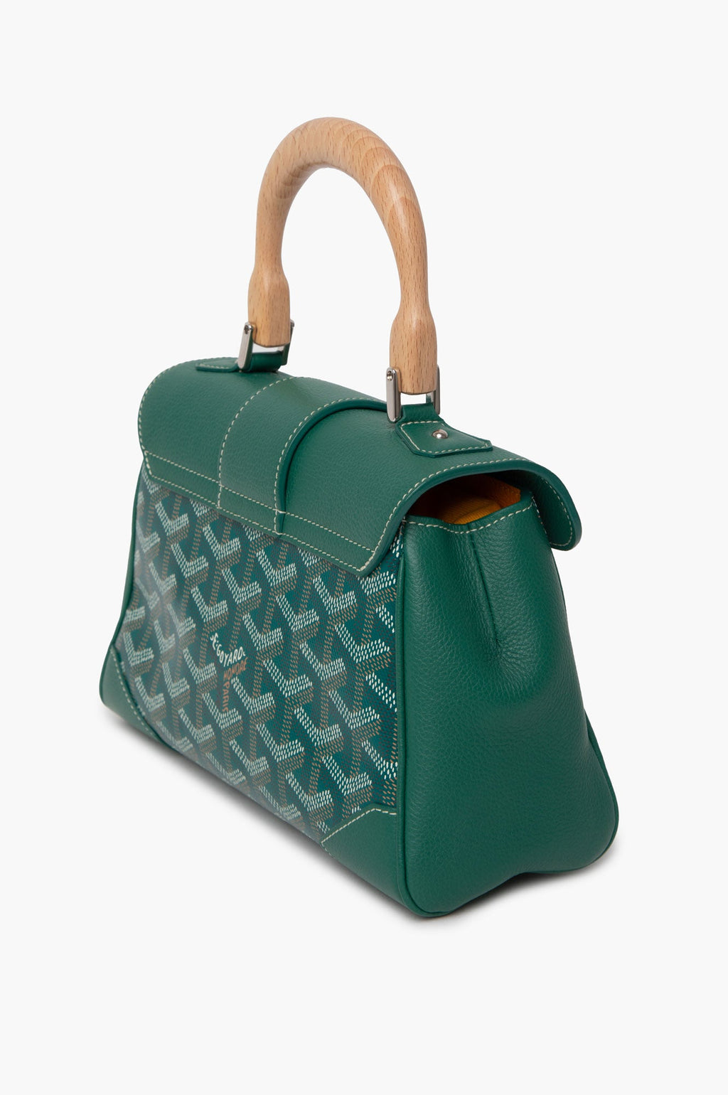 Goyard Green Goyardine Saïgon Souple Mini Bag