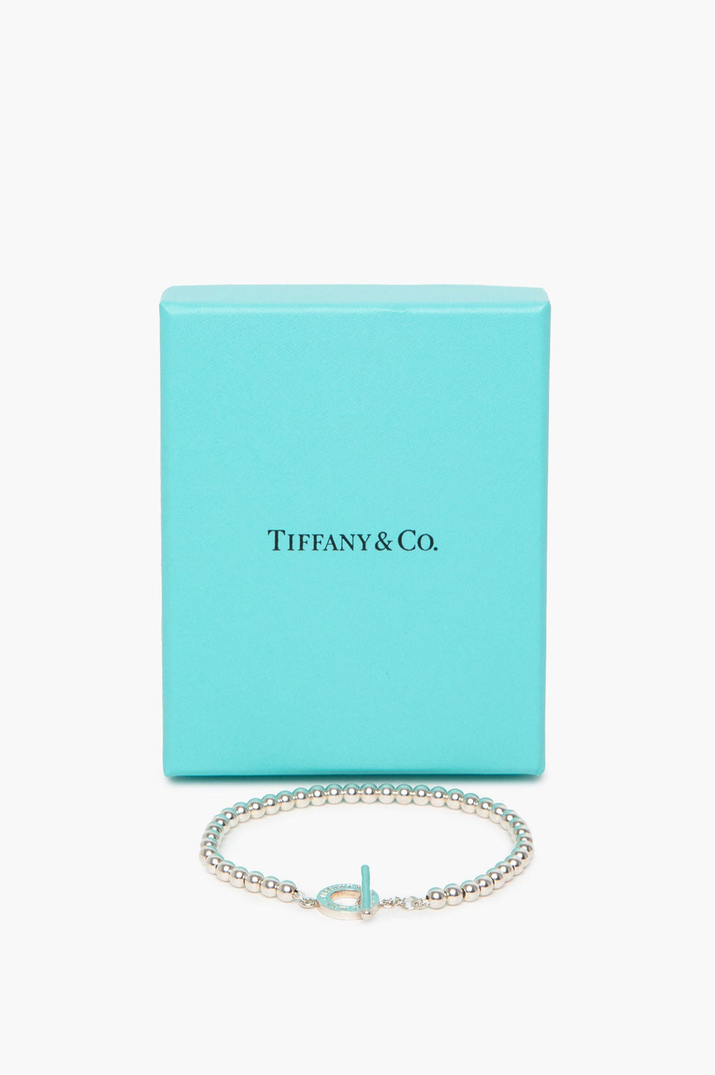 Tiffany & Co. Sterling Silver Toggle Bead Bracelet