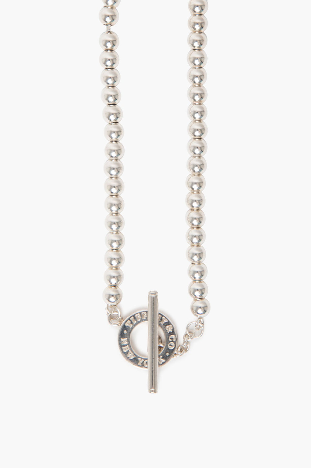 Tiffany & Co. Sterling Silver Toggle Bead Bracelet