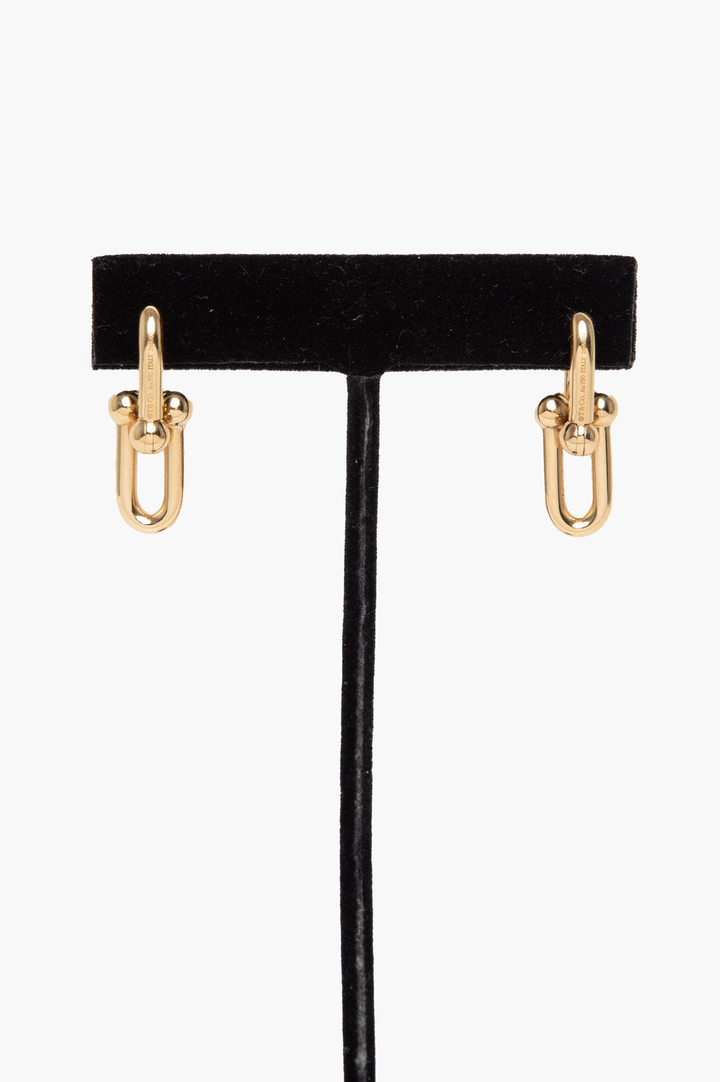 Tiffany & Co. 18k Yellow Gold Medium HardWare Link Earrings