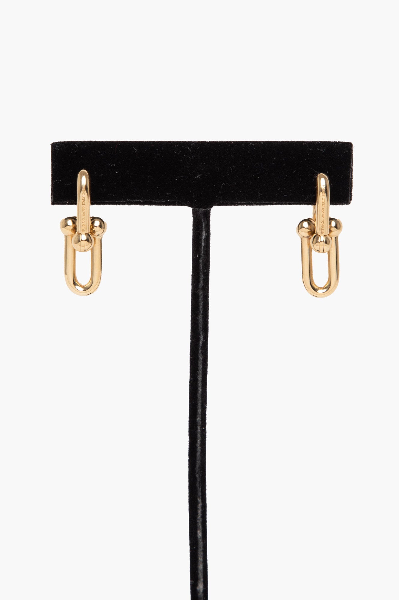 Tiffany & Co. 18k Yellow Gold Medium HardWare Link Earrings