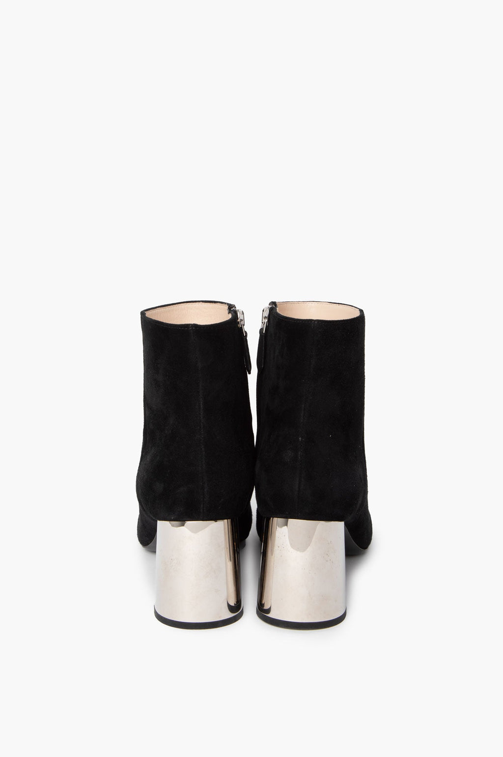 Prada Black Suede Ankle Boots Size 37.5