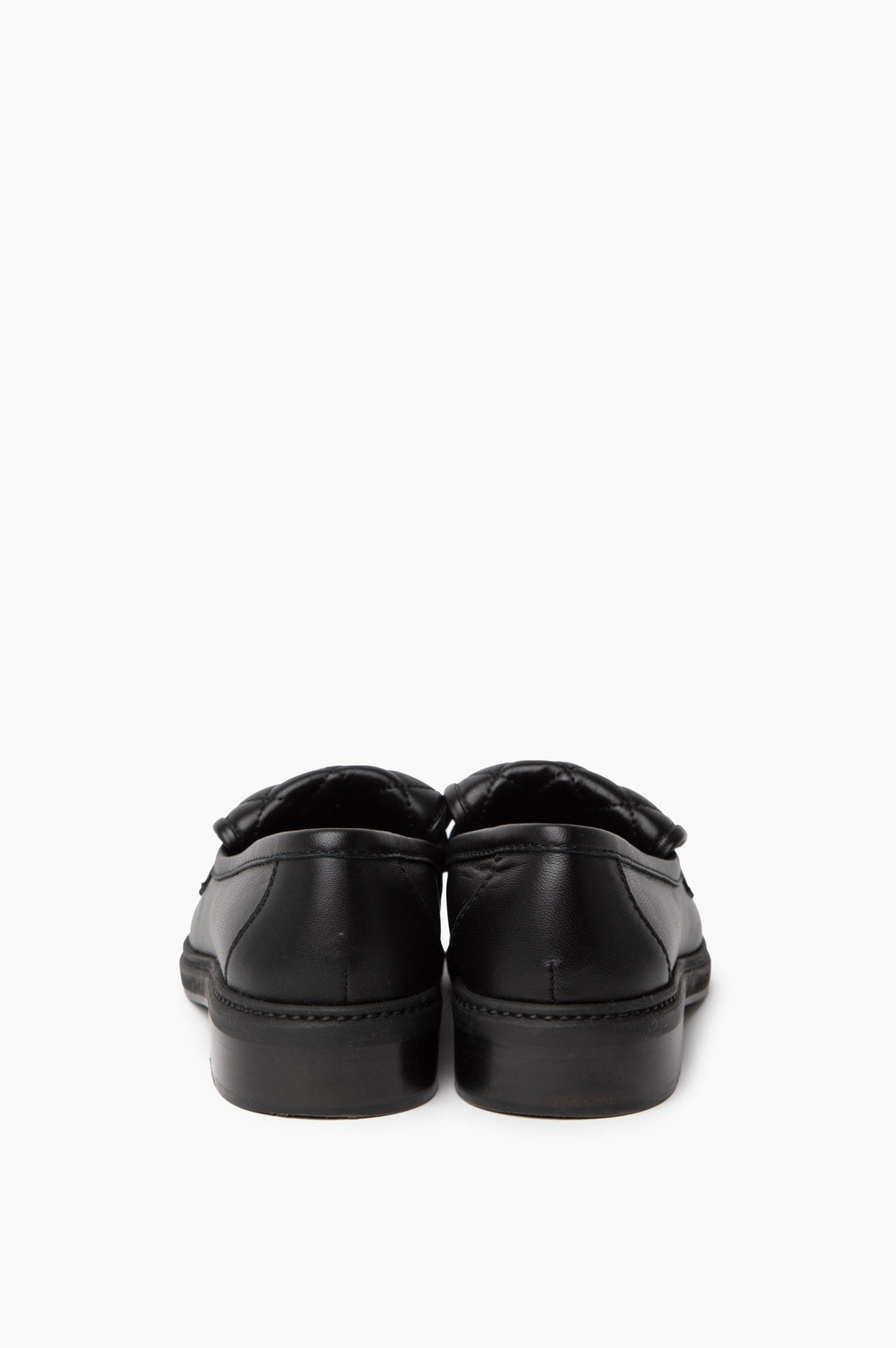 Chanel Interlocking CC Logo Lambskin Loafers 38