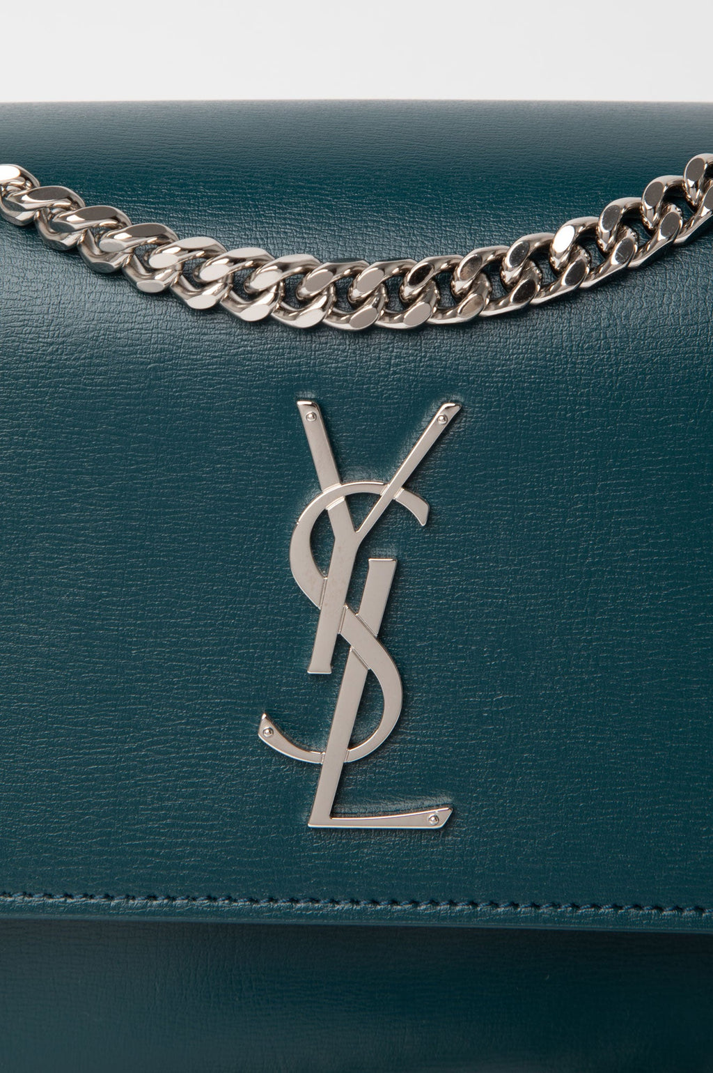Saint Laurent Teal Medium Sunset Shoulder Bag
