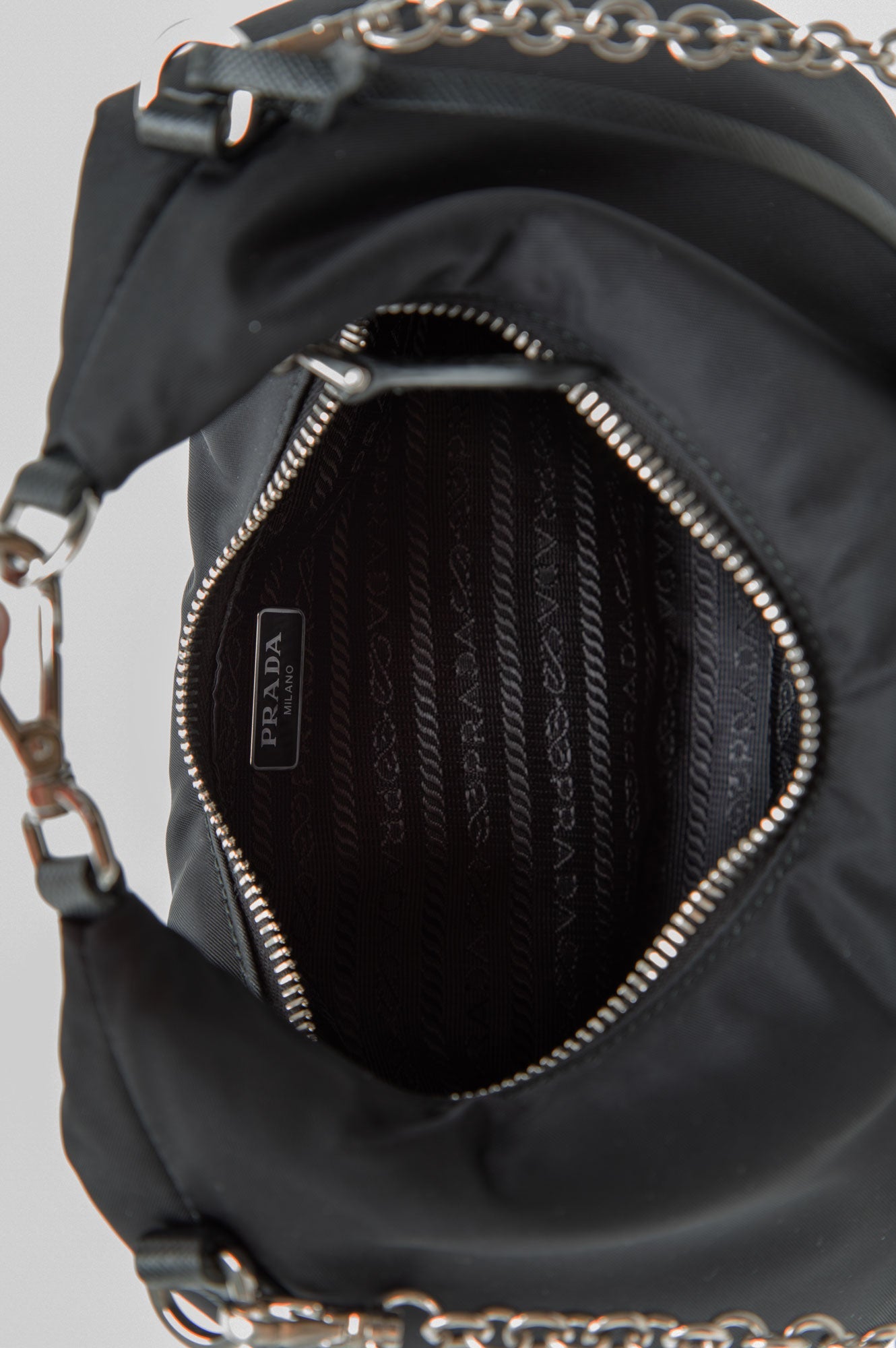 Prada Black Tessuto Re-edition 2006 Bag