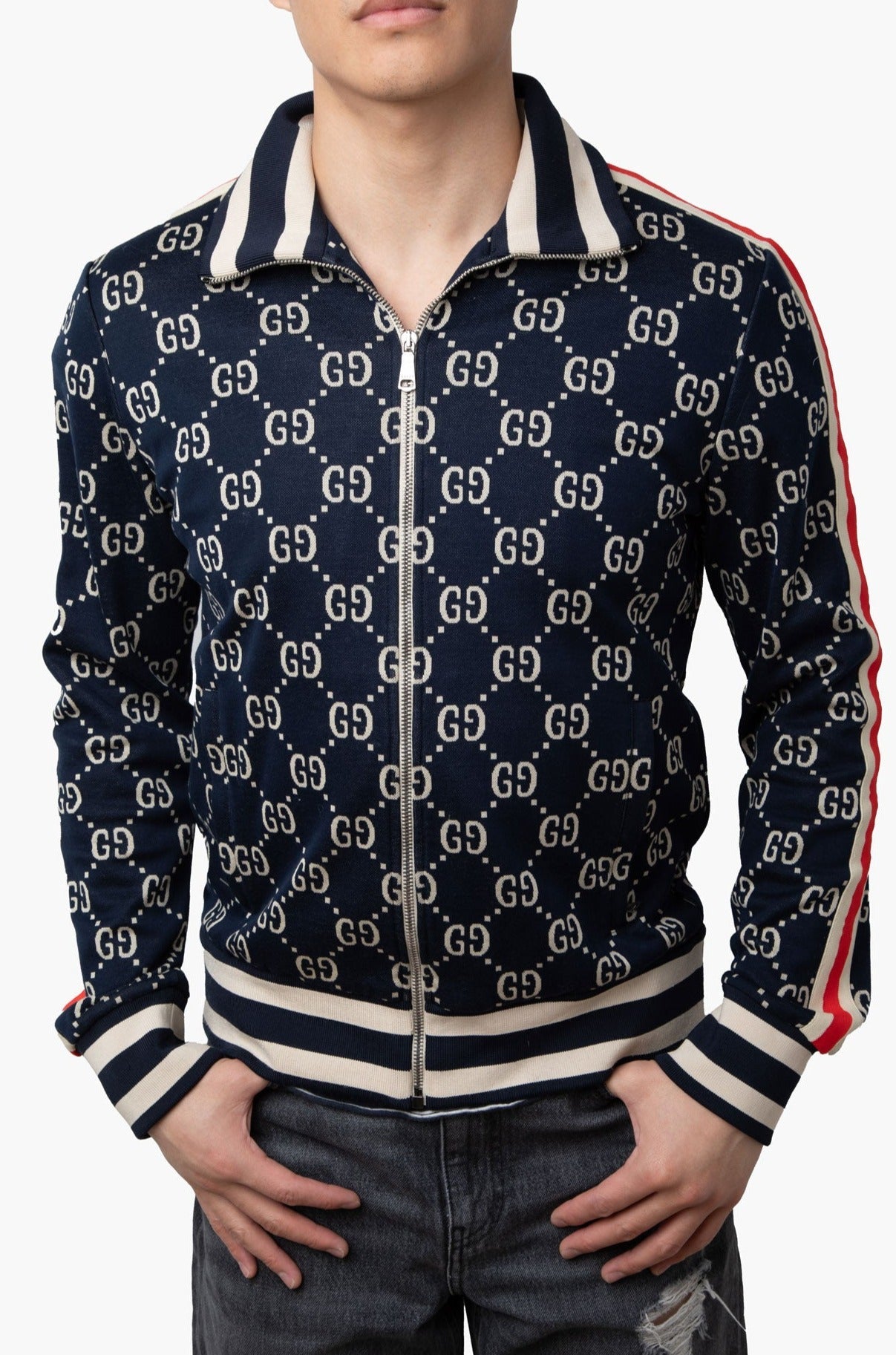 Gucci GG Jacquard Cotton Jacket Size M