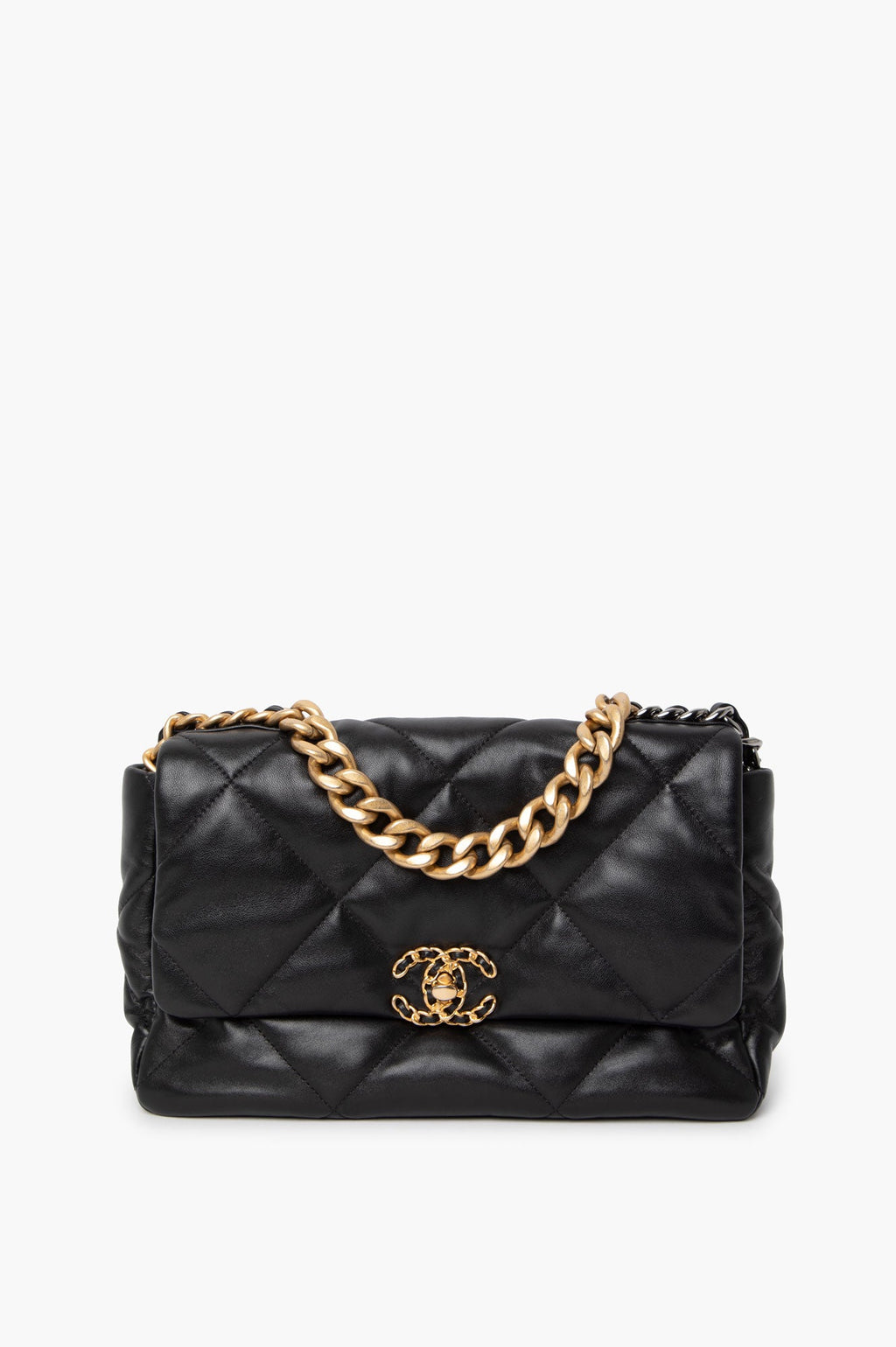 Chanel 19 Black Large G/S Hardware