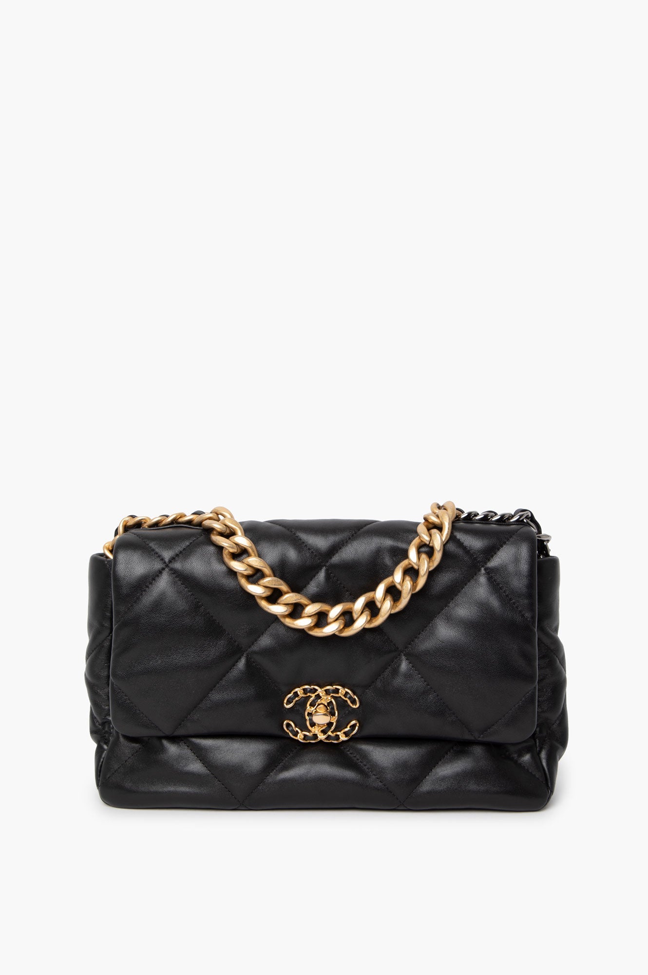 Chanel 19 Black Large G/S Hardware