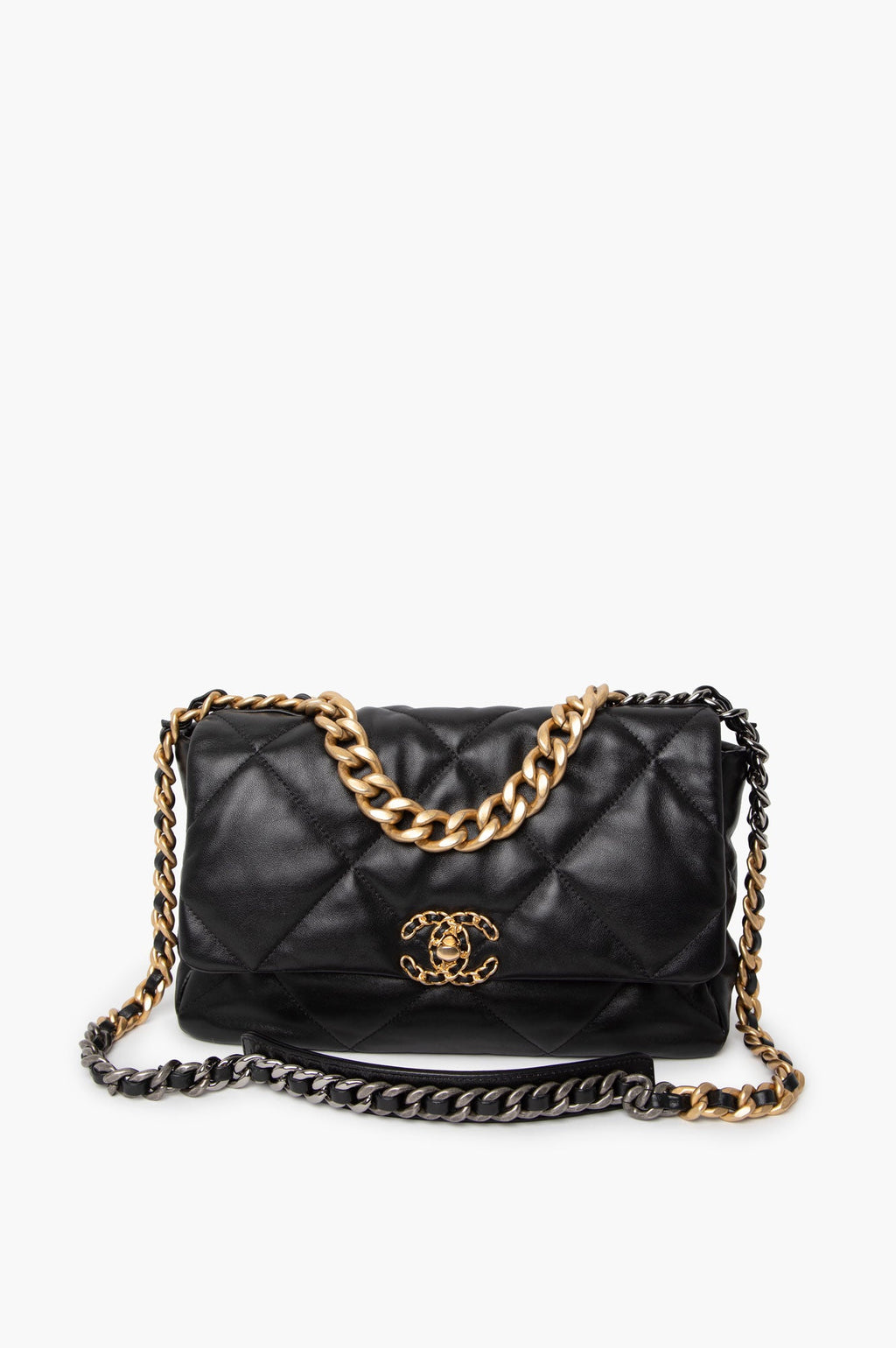Chanel 19 Black Large G/S Hardware