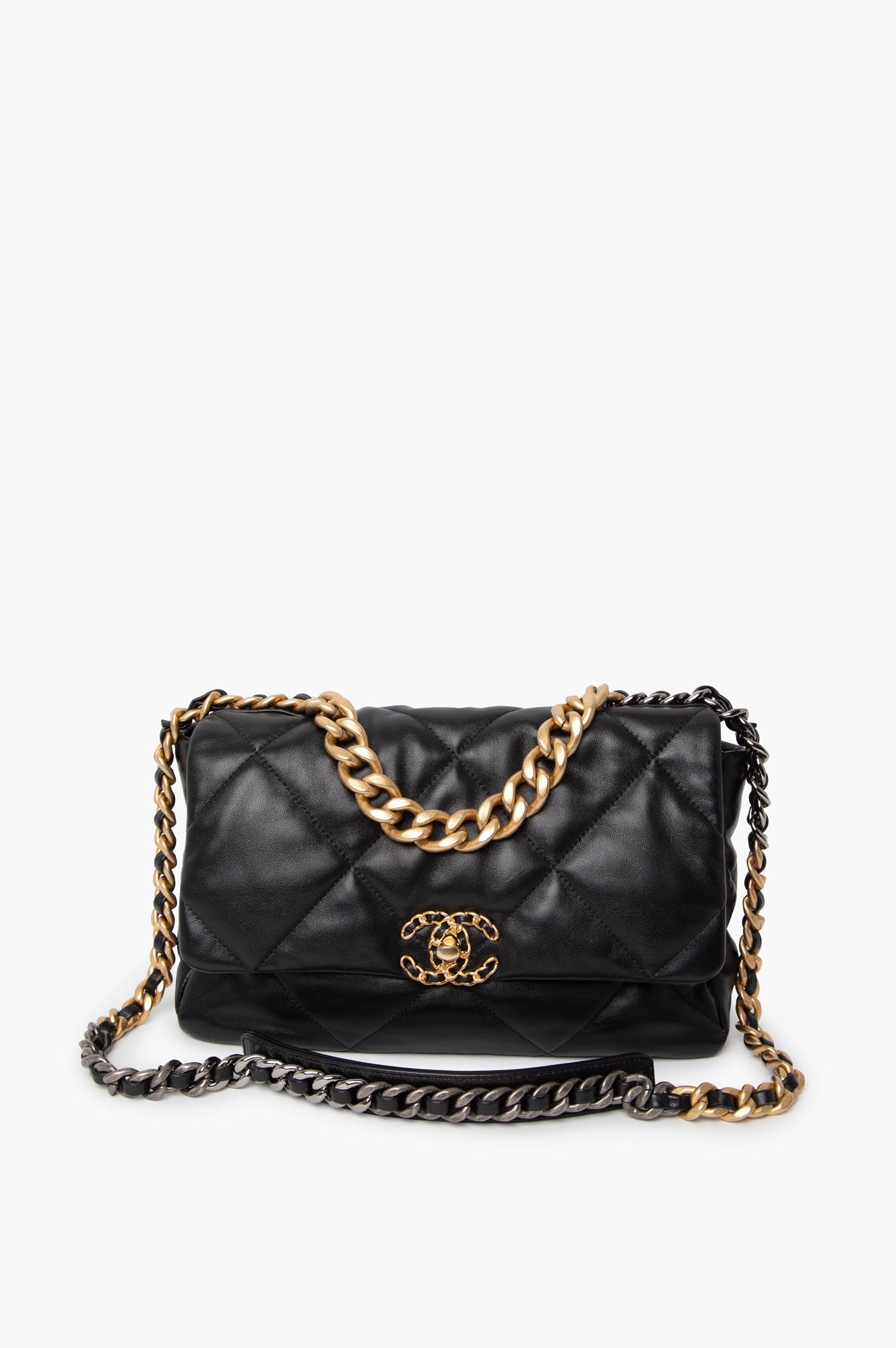 Chanel 19 Black Large G/S Hardware