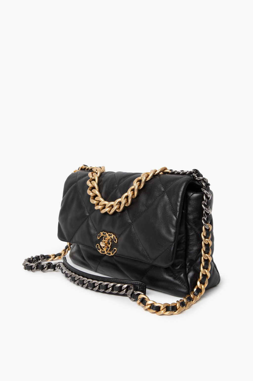Chanel 19 Black Large G/S Hardware