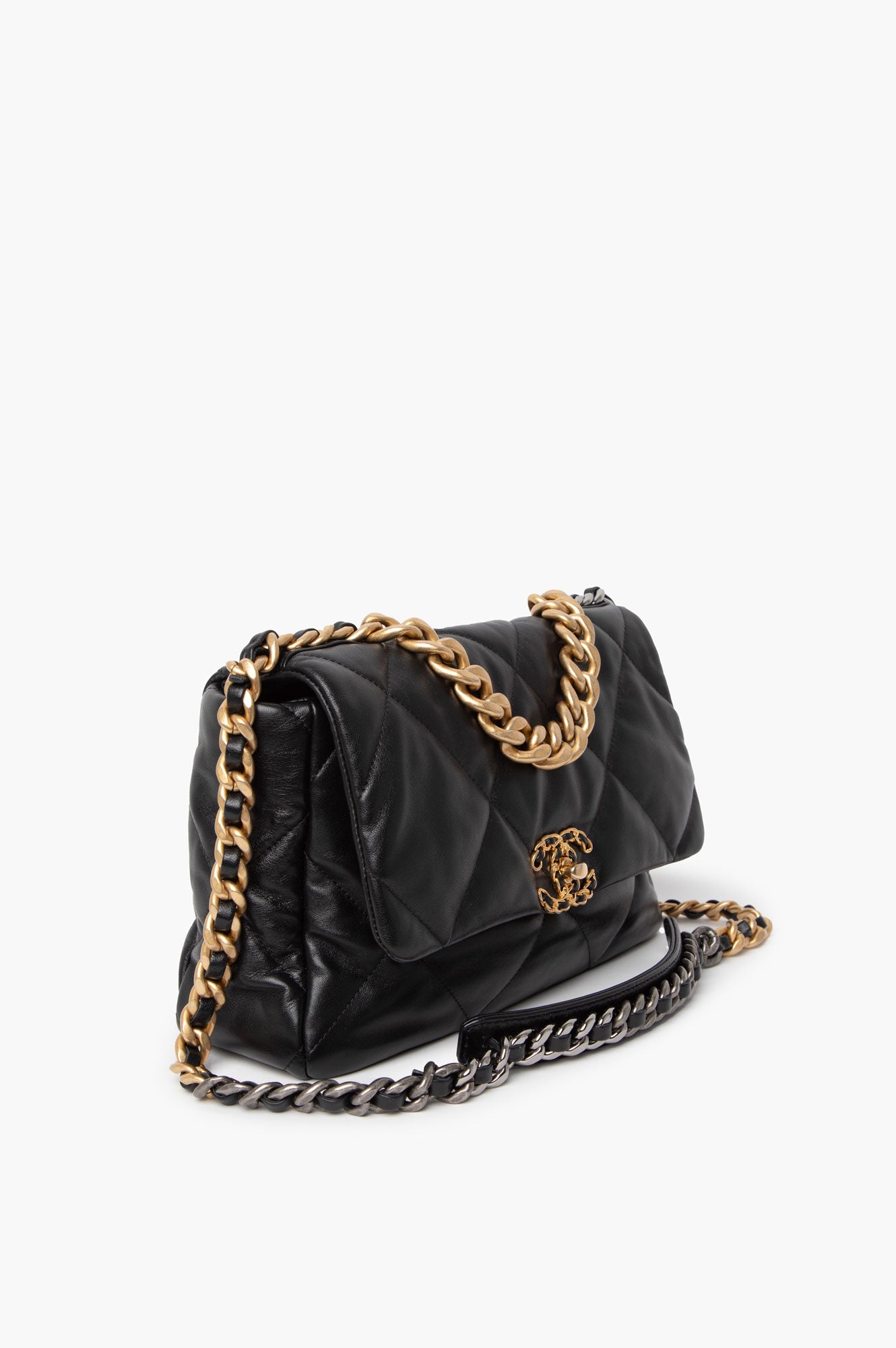 Chanel 19 Black Large G/S Hardware