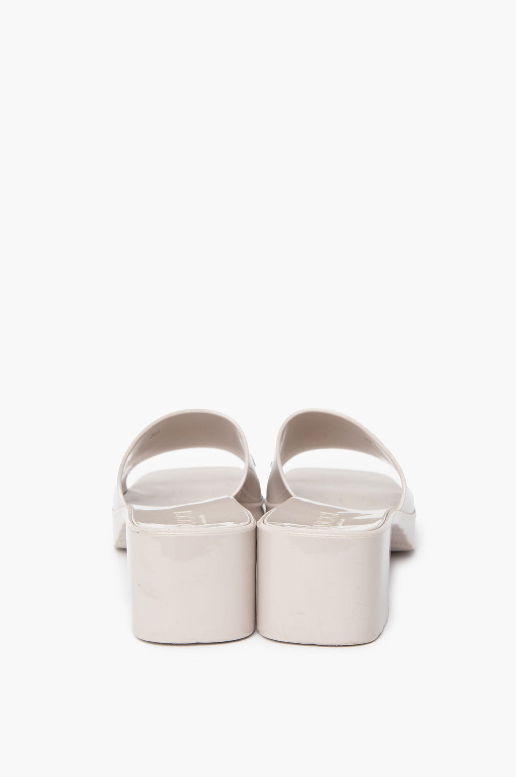 Gucci Rubber Light Grey Slides Size 39