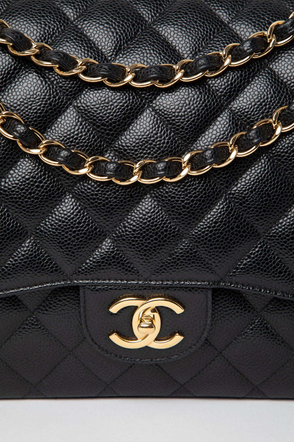 Chanel 2021 Black Caviar Maxi Classic Flap Bag