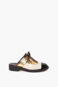 Chanel Gold Slip On Mules 37C